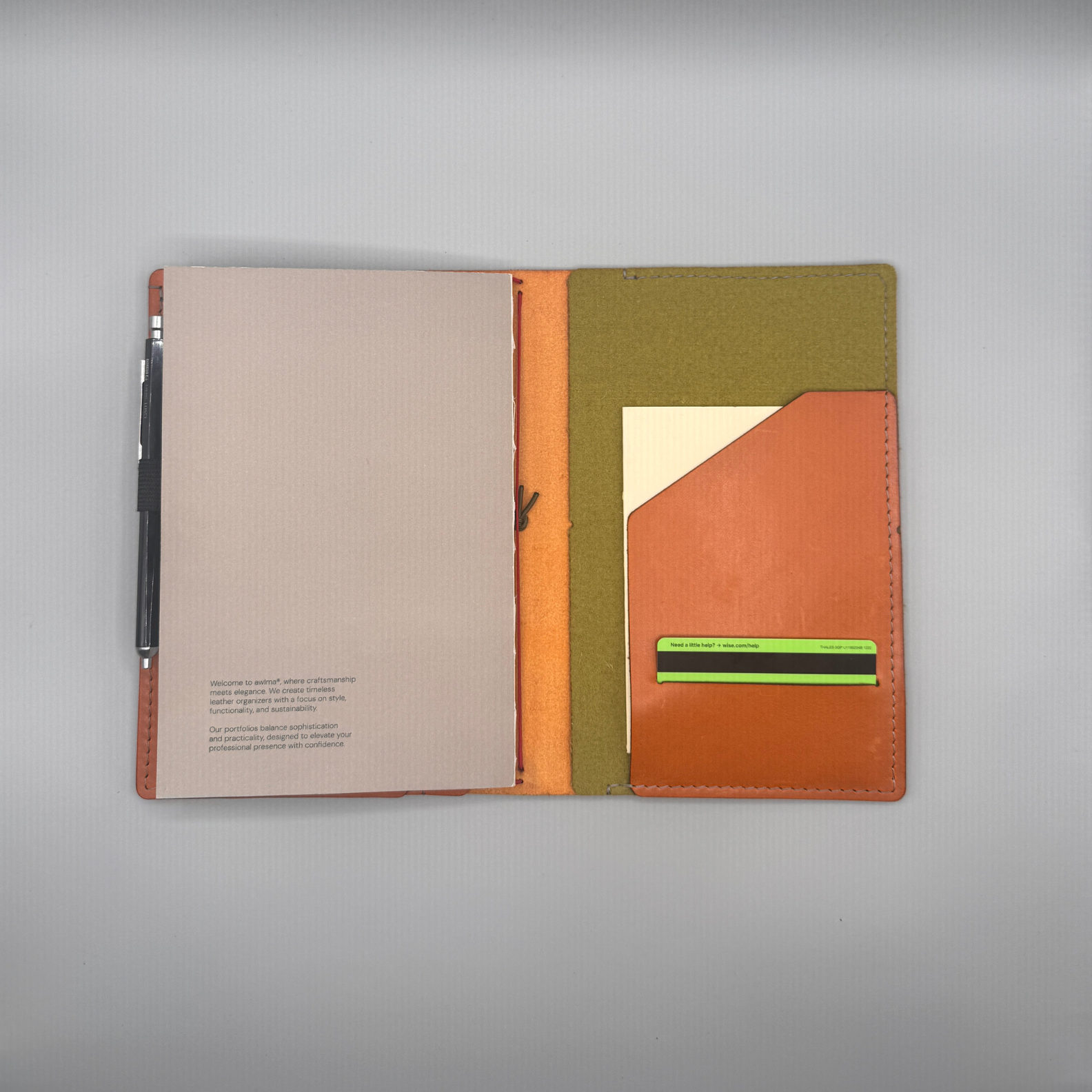 VOYAGER Leather Portfolio A5