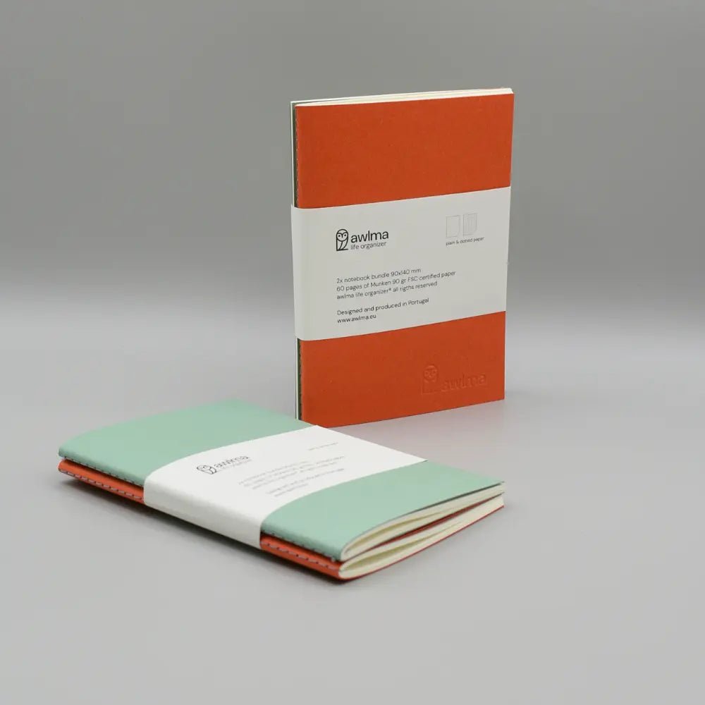 60 pages A6 Notebook Refills | Set of 2 - Awlma