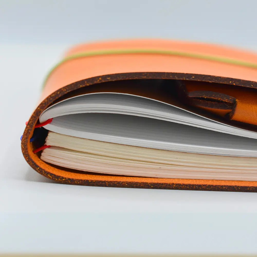 Nomad Leather Portfolio A5 | Spine Detail