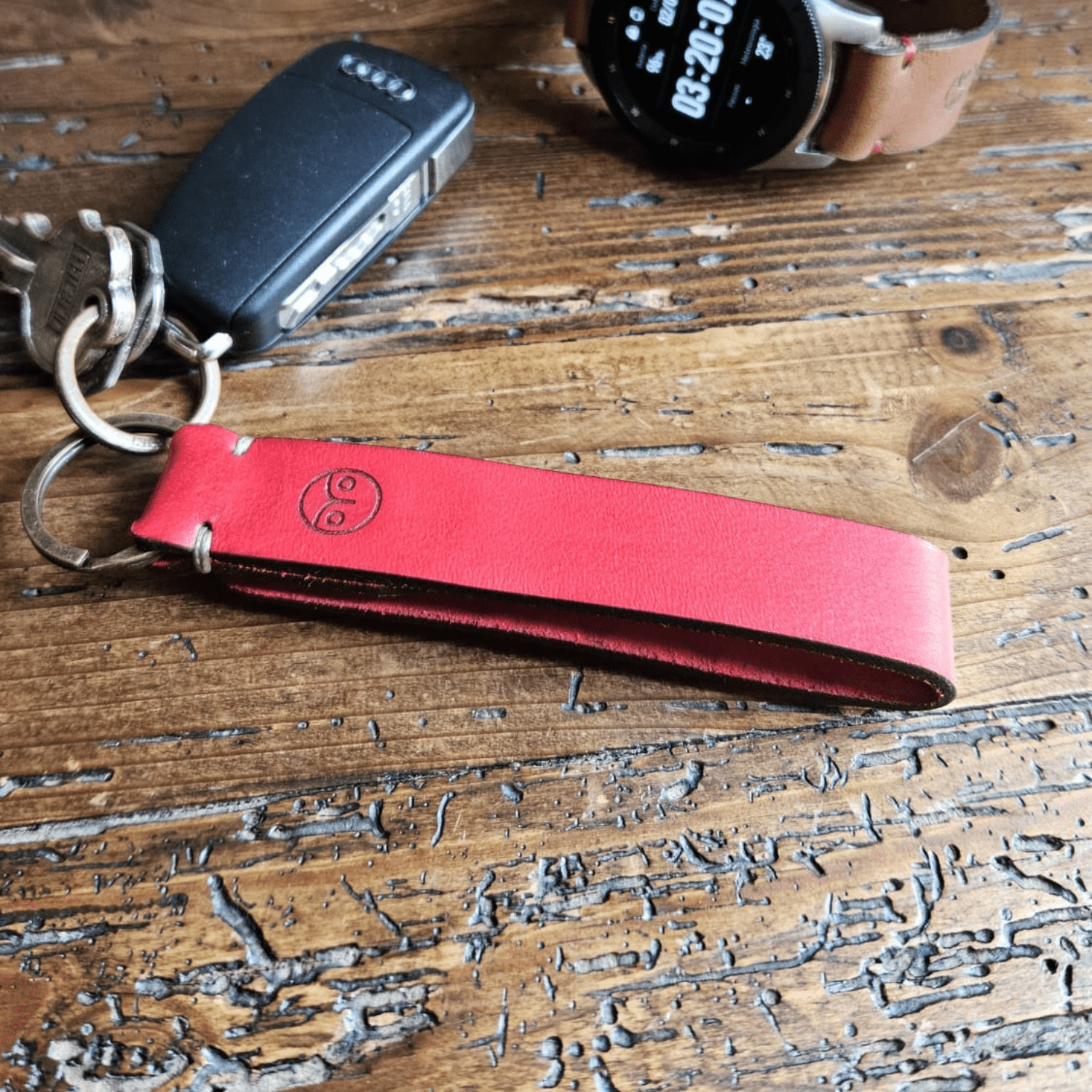 Leather Belt Keychain - Awlma