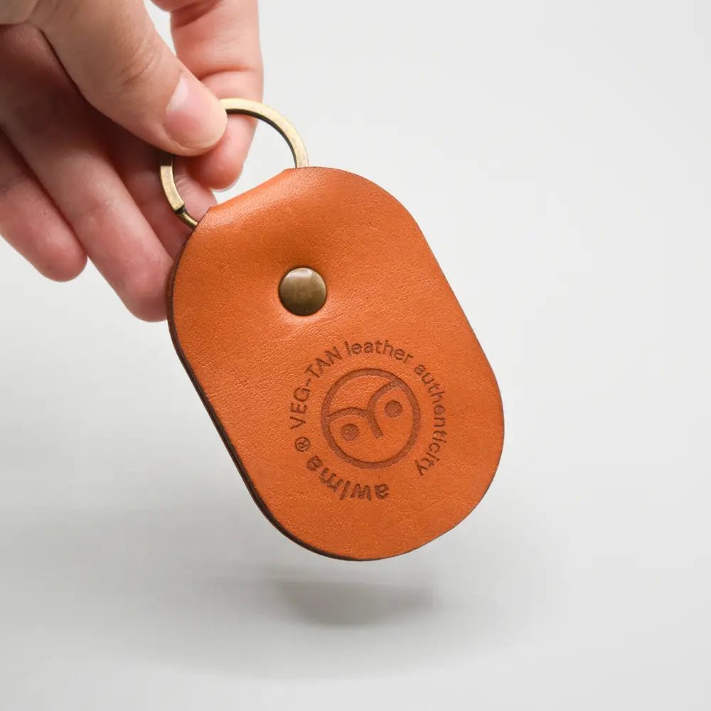 Leather Keychain with Phone Stand - Awlma