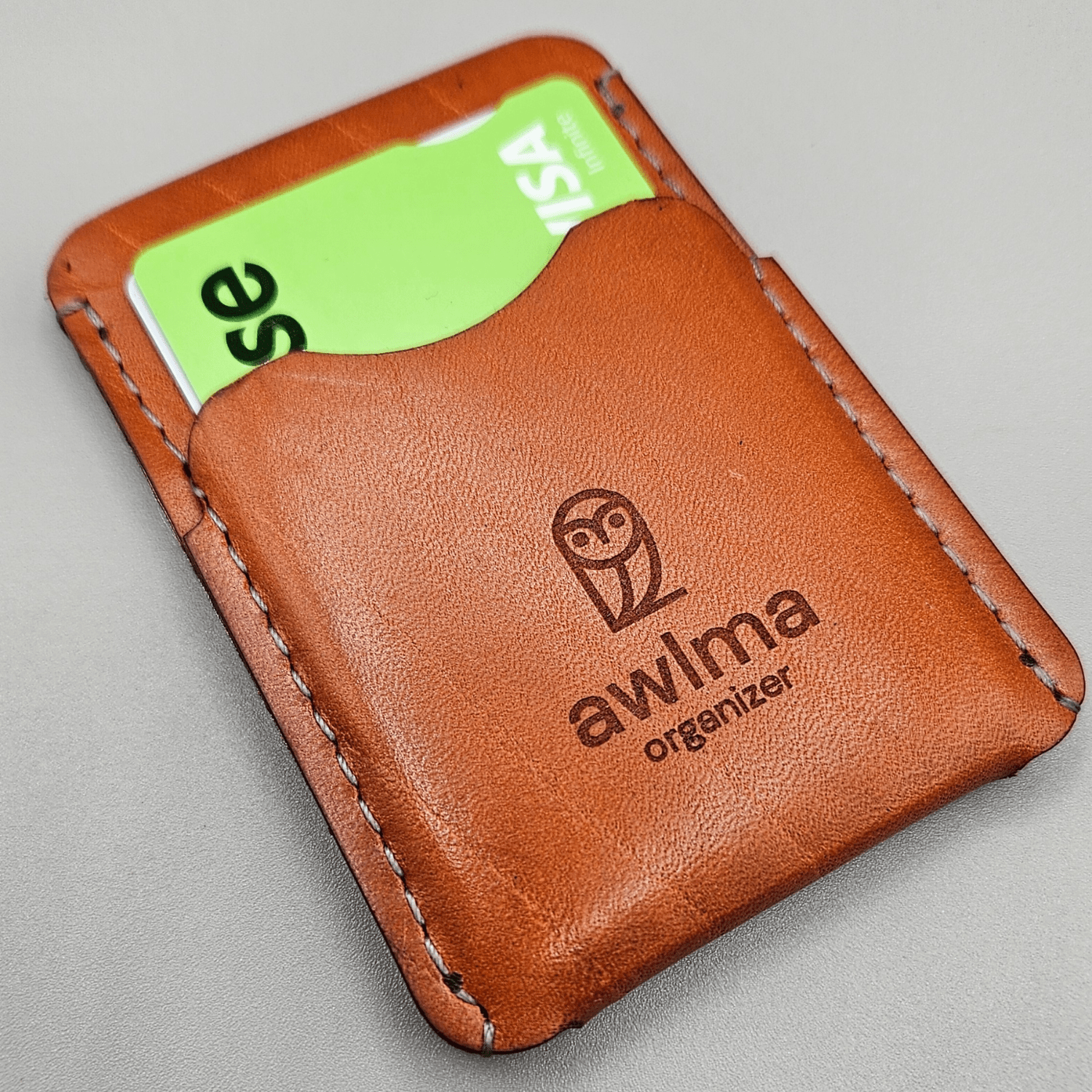 RFID Protected Leather Cardholder - Awlma